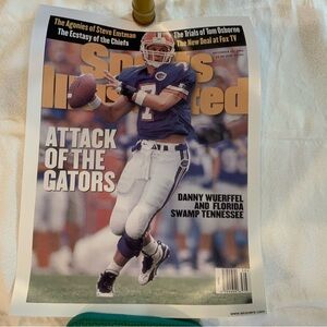 Sports Illustrated Danny Wuerffel Florida Gators Poster 1995 Size 14’’x 11’’